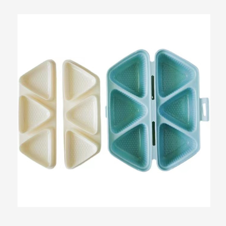 6-grid triangle rice ball box rice ball mold can be made into 6 rice ball boxes that can also be used as lunch boxes at one time.
