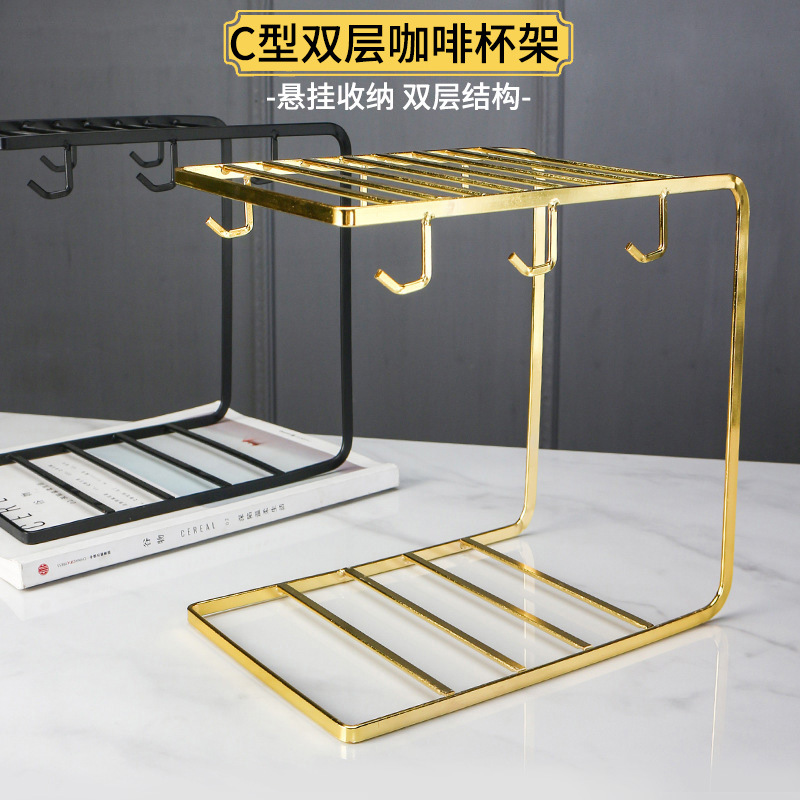 Двойной креативный держатель для стаканов, поднос для хранения, для сушки кружек