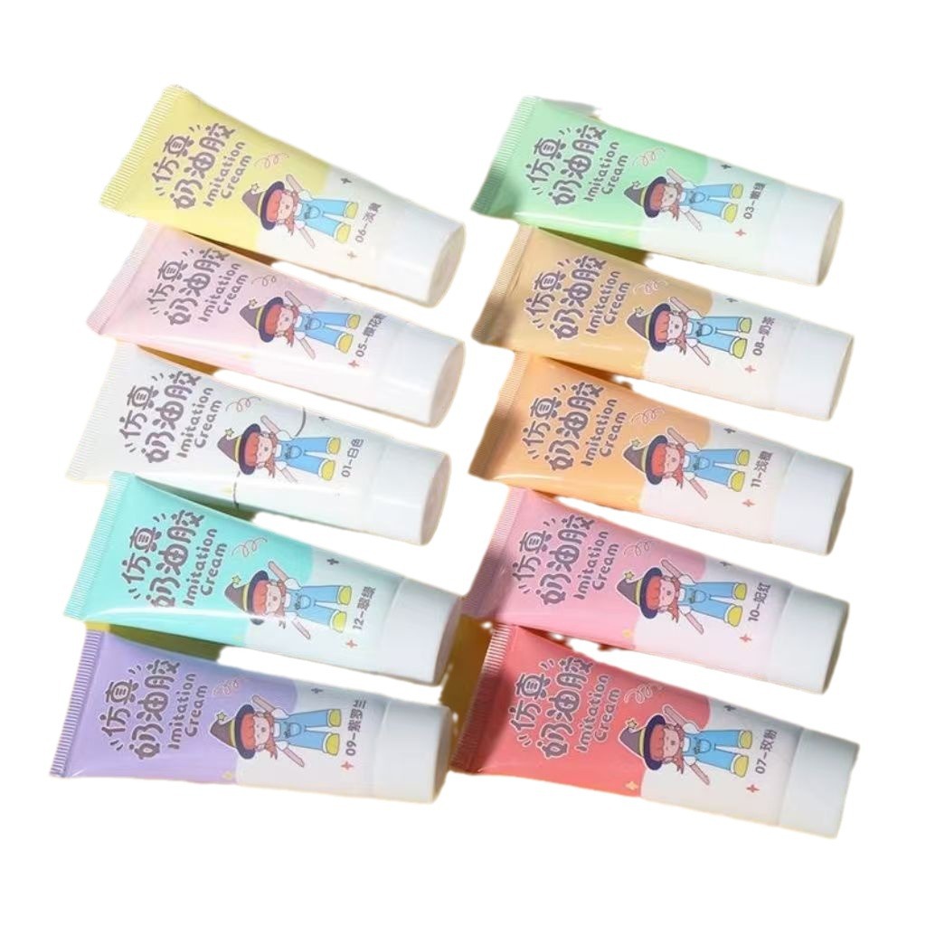 Emulation cream glue non-woven alcohol glue diy material bag handicraft transparent strong mosaic transparent glue