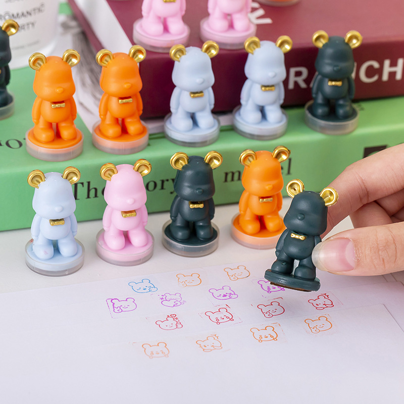 Мультяшная игрушка печать, награда для учителей в детском саду, милый медвежонок