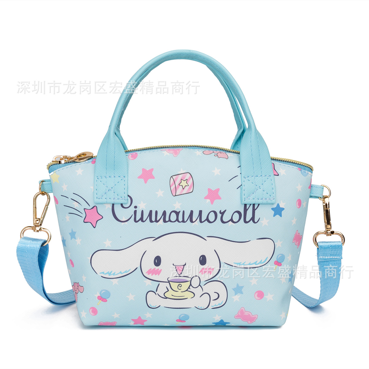 Cartoon Children's Leather KT Melody Kulomi Gui Dog Cosmetic Bag Crossbody Bag Shoulder Handbag Small Bag