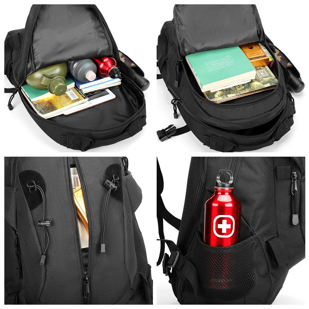 New Large Capacity Outdoor Sports Oxford Cloth Backpack Travel Camping Leisure Army Camouflage Tactical Backpack Wholesale