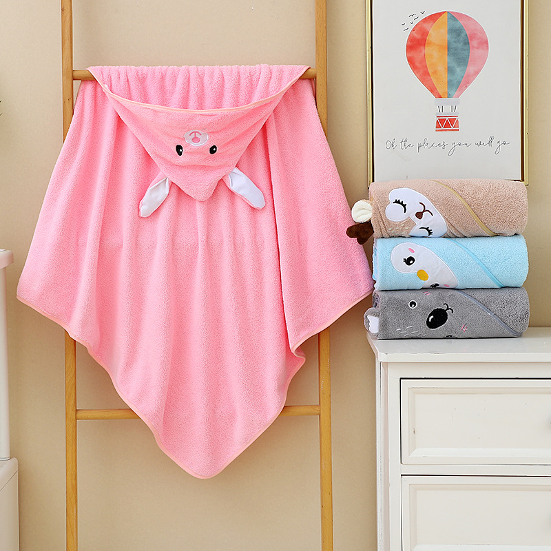 Factory Direct Sales Children's Hooded Bath Towel Is Softer and More Absorbent Than Pure Cotton Gauze Blanket Baby Baby Towel Quilt