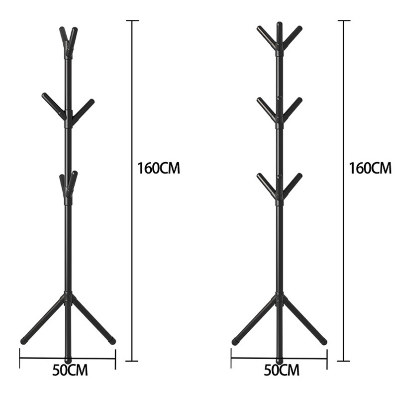 Xiyin temu Daifa Household Simple Floor-standing Assembly Tree-shaped Coat Rack Bedroom Vertical Clothes Rack Hall Hanger