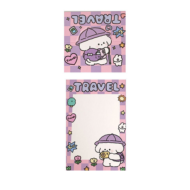 Joint puppy card head back card suit cartoon capybara greeting card packaging material cute gift packaging card