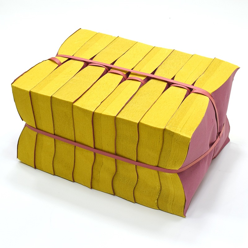 Large Bundles of Burned Paper Fire Paper Yellow Watch Paper Mingbi Paper Money Gold Yuan Bao Gold Strip Crepe Paper Qingming Festival Sacrifice Supplies Others