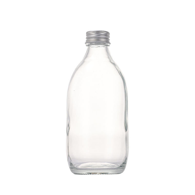 Wholesale Multi-Specification Glass Bottles, Brown Transparent Beverage Bottles, Printable Logo Cold Brew Juice Bottles, Cold Brew Tea Bottles