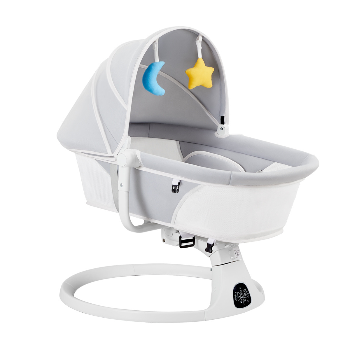 Cross-Border Baby Sleeping Artifact Multi-Functional Electric Cradle Cradle Cradle Newborn Baby Coaxing Baby Flat Lying Cradle Sleeping Basket