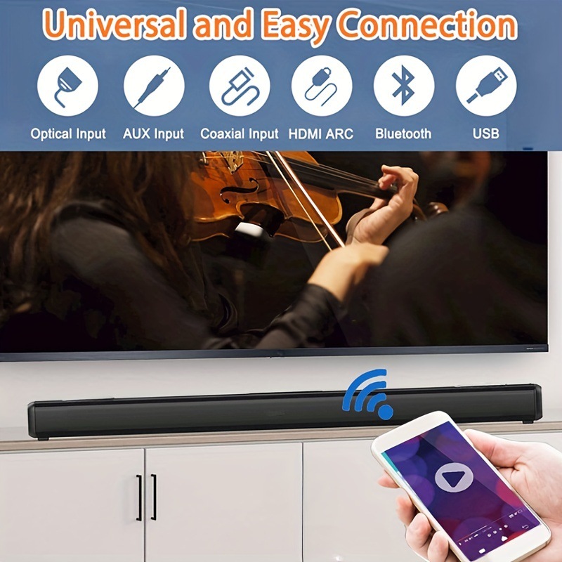 Factory new private model long bar computer audio echo wall TV audio sound bully desktop Bluetooth speaker cross-border explosion