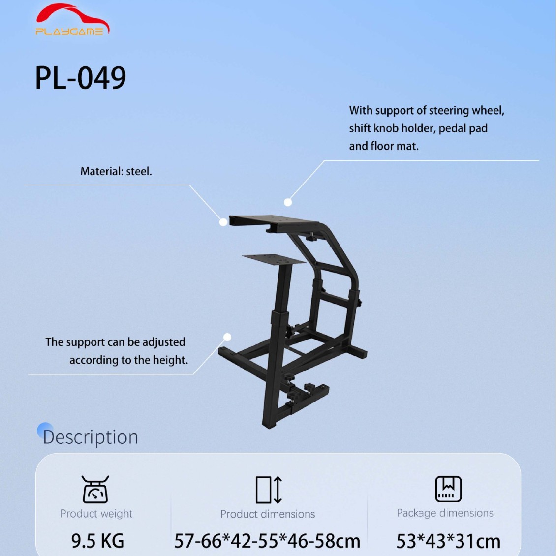 Горячая распродажа эксклюзивно для Logitech G29 G920 рама симулятора гонок стенд для руля профессиональный