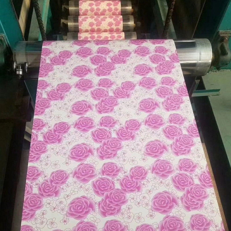 Printed Color-Coated Board, Galvanized Color Steel Plate, Single-Layer Corrugated Board, Various Specifications of Color-Coated Board, Small Grass Roll Tile