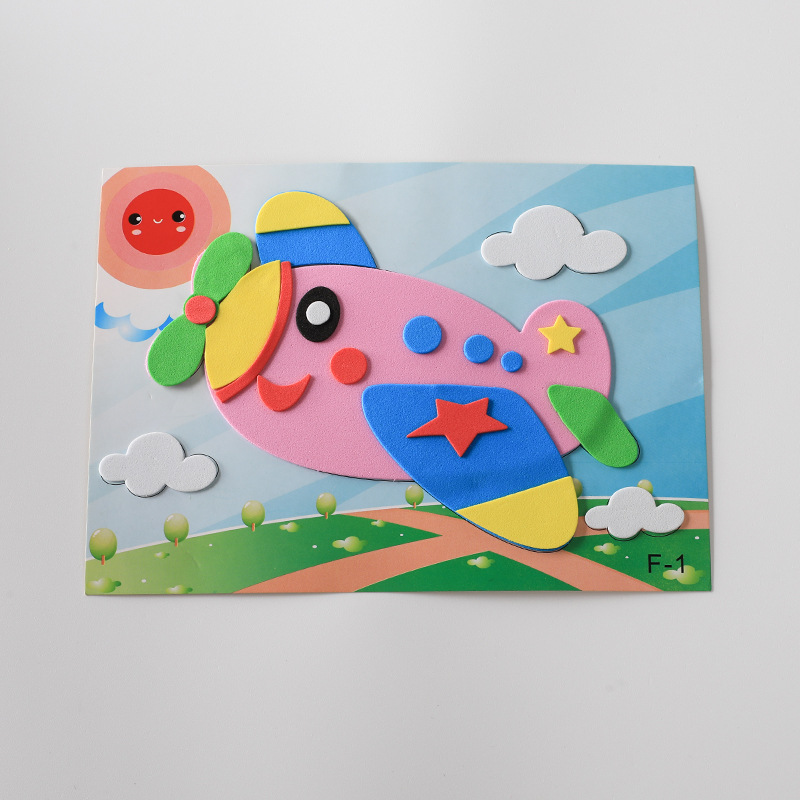 Eva Handmade Kidsren's Stereo Stickers Stereo Stickers 20 Pictures Kindergarten Small Cartoon Stickers