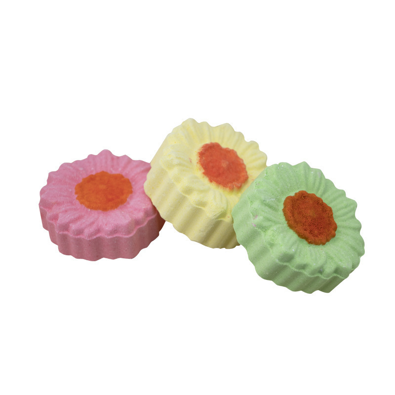 Cross-Border Amazon Sunflower Souvenir Bath Salt Ball Foreign Trade Wholesale Small Daisy Aromatherapy Essential Oil Flower Bath Ball