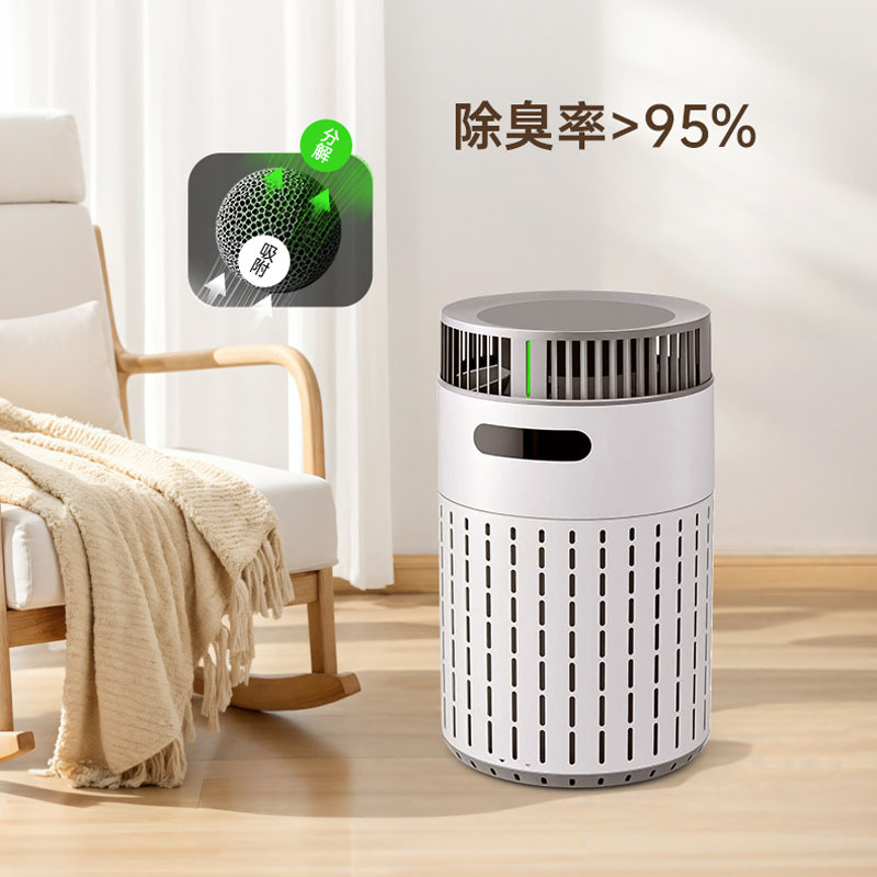 Pet Air Purifier Formaldehyde Removal Three-Dimensional Air Duct Turbocharged Wind Suction Floating Hair Household Air Purifier