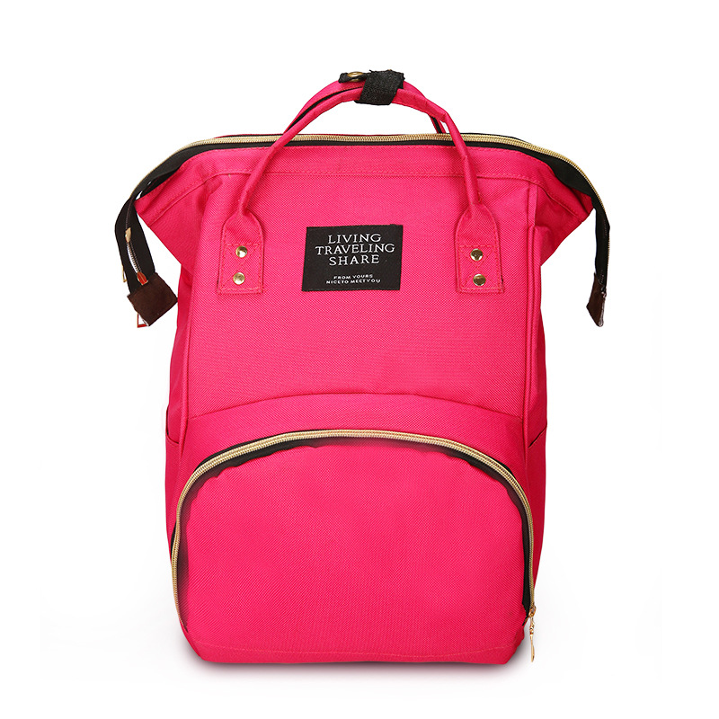 New Customizable Large-Capacity Trendy Mommy Bag Milk Storage Portable Canvas Portable Baby Bottle Wholesale Backpack