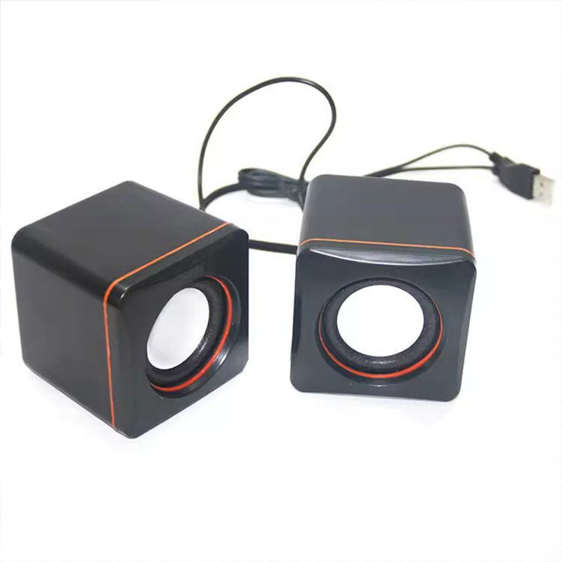 Computer Office Small Speaker Laptop Desktop Portable Small Speaker USB Wired 3.5 Interface 3D Surround Sound Effect