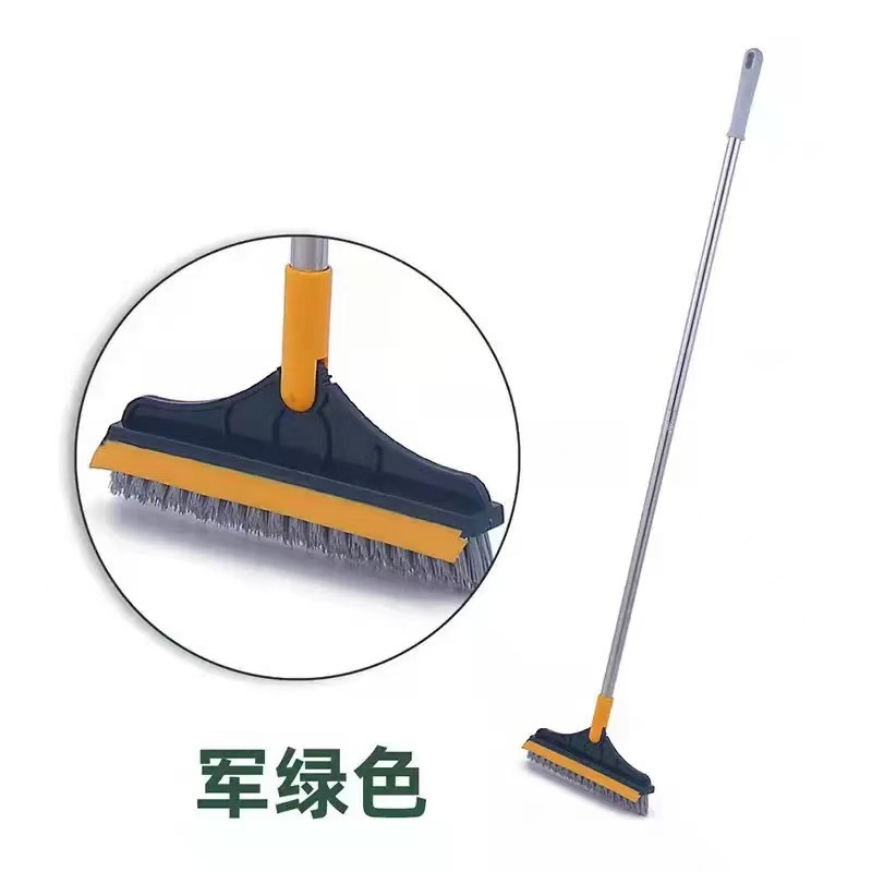 Bathroom Tile Scraper Brush, Crevice Brush, Hard-Bristled Floor Brush, Three-In-One Bathroom Sweep Cleaning Brush, Multi-Function