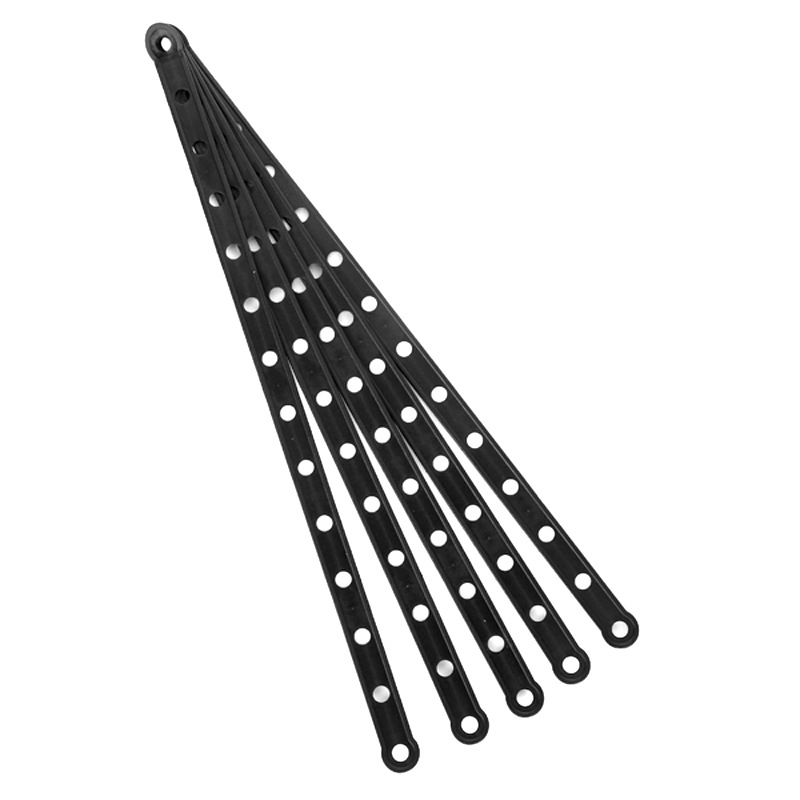 Factory Direct Sales Plastic Clothes Suit Clothes Hanger Trouser Clip Connecting Strip Large Hole White Connecting Strip Thin Clothes Hanger Connection Chain