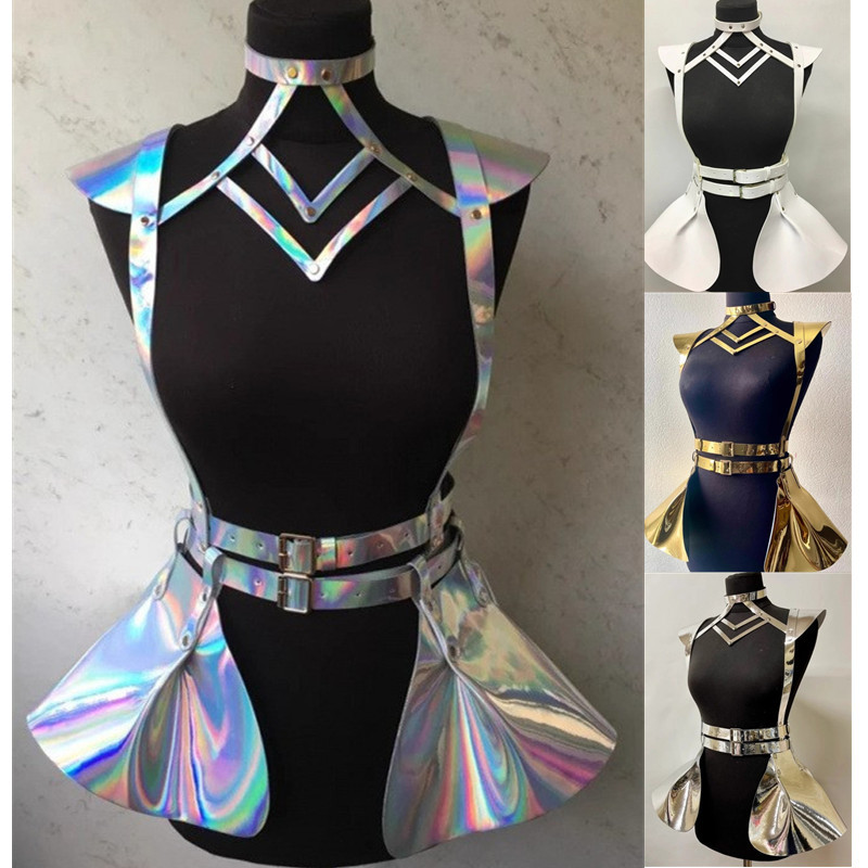 Европейский и американский кросс-браундер лазерный цветной кожаный пояс для сценического выступления модный пояс