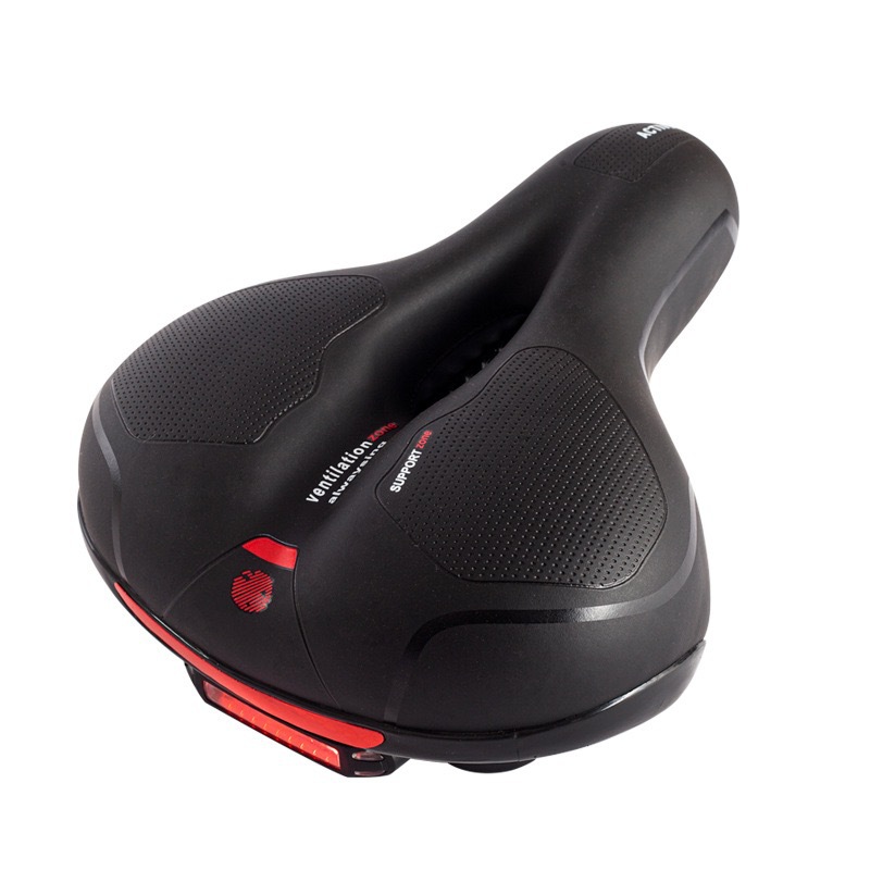 Mountain electric bicycle saddle with light cushion thickened and widened saddle comfortable riding soft saddle manufacturers