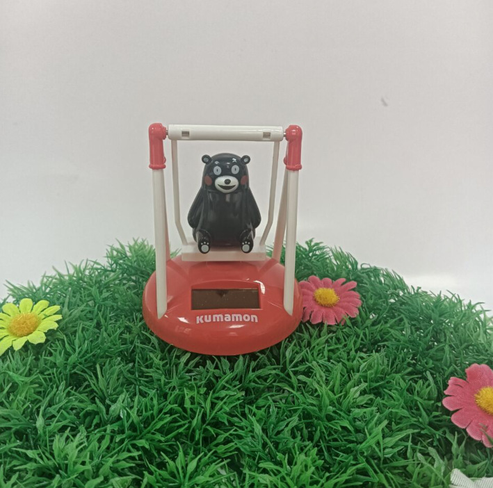 Spot Japanese Genuine KUMAMON KUMAMON Car Shaking Head Swing Doll Solar Car Ornaments