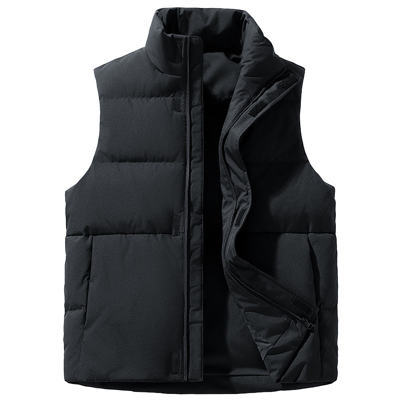Winter Korean New Men's Solid Color 90 White Duck Down Vest Trendy Internet Popular Thickened Warm Jacket