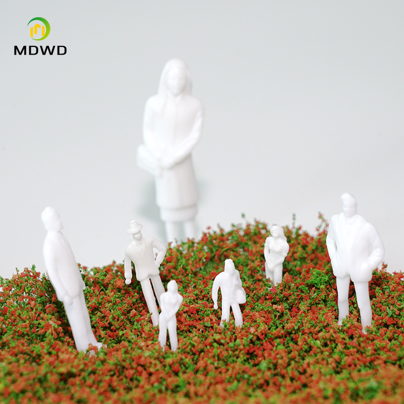 DIY Handmade Sand-table Building Model Material Miniature Field Landscape Mini Simulation Figure Doll White Little Man