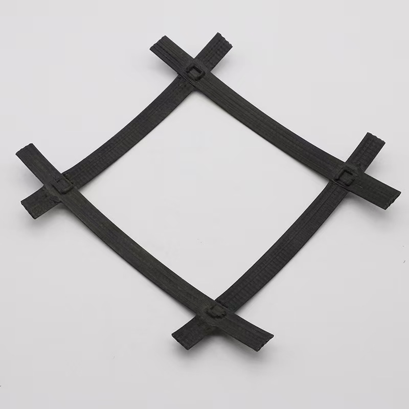 Road Embankment Retaining Wall Reinforcement Steel-Plastic Geogrid 50Kn Convex Knot for Highway Embankment Reinforced Retaining Wall