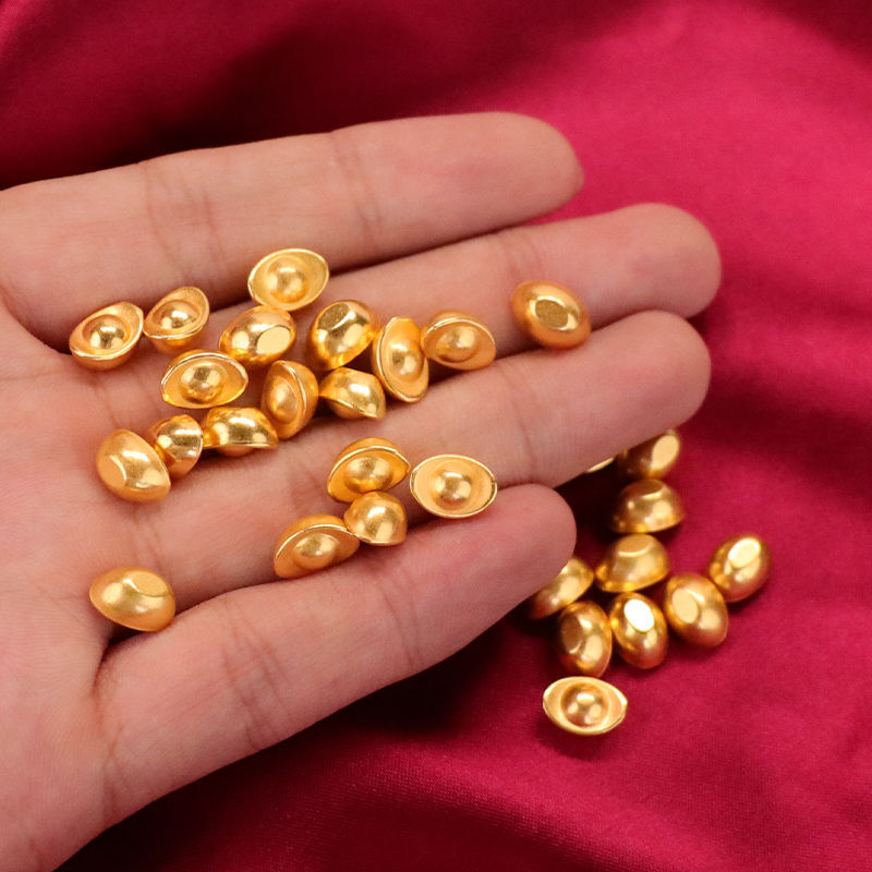 Solid Yellow Crystal Ingot for Attracting Wealth, Feng Shui Ornament, Handicraft for Entryway, Business Counter, Attracting Wealth and Prosperity