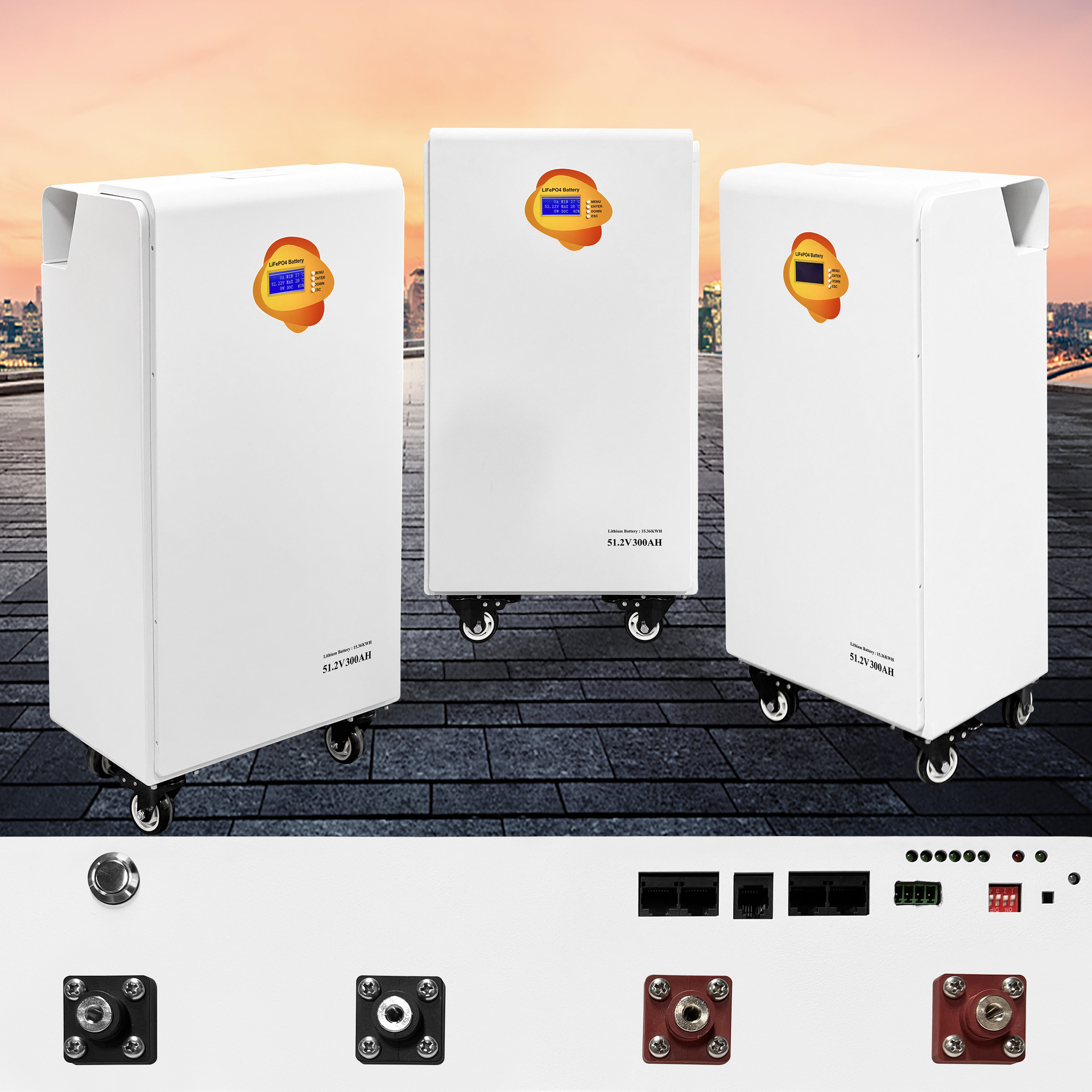 Cross-Border Household Solar Power Supply System 15Kw Mobile Photovoltaic Energy Storage Battery Photovoltaic Panel Generator Manufacturer