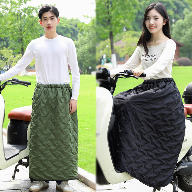 Electric Car Windshield Motorcycle Autumn and Winter Thickened Large Apron Skirt Leg Waterproof Warm Knee Protection Windproof Skirt