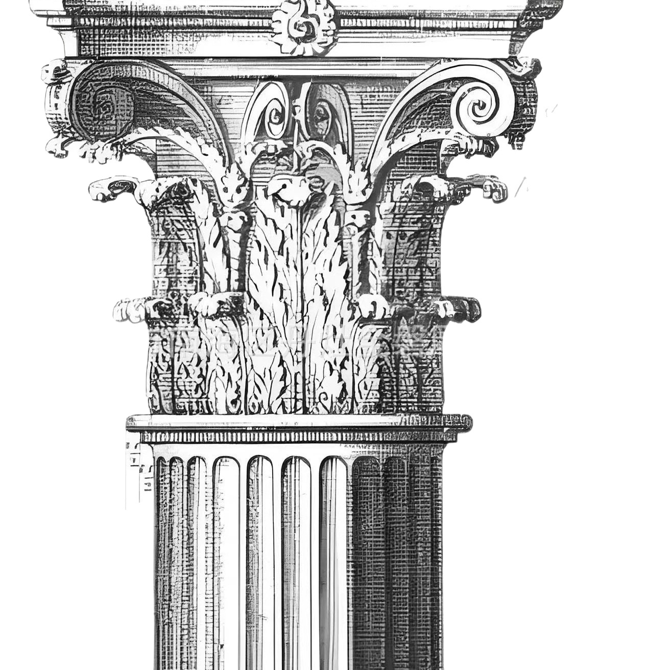 Sandstone Fiberglass Cement Roman Column Gate Full Set Villa Direct Sales Column Mold Cylindrical Guardrail Balcony Decoration