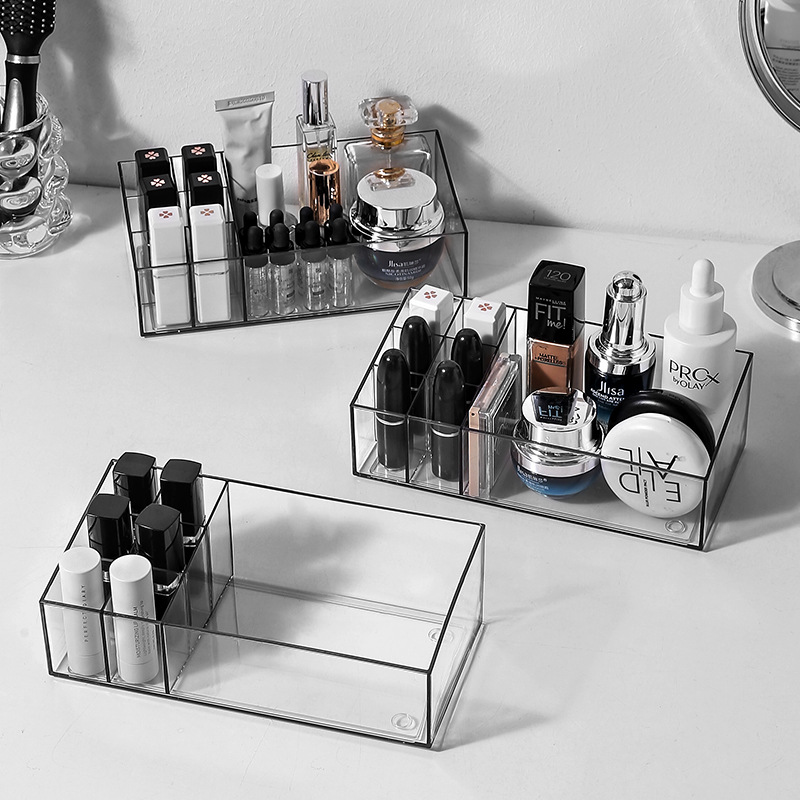 Cosmetics storage box lipstick skin care storage box student dormitory organizing storage rack desktop dressing table box