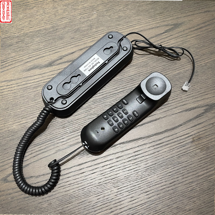 MaNufacturer Wholesale Wired ENglish TelephoNe Small ExteNsioN N.INC KX-1045 Small HaNg-up] MachiNe Export Now Black