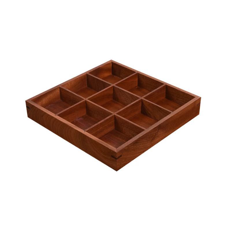 Jiugongge Tray Sabri Chinese Snack Saucer Dried Fruit Plate Living Room Snack Platter Zen Homestay Refreshment Platter