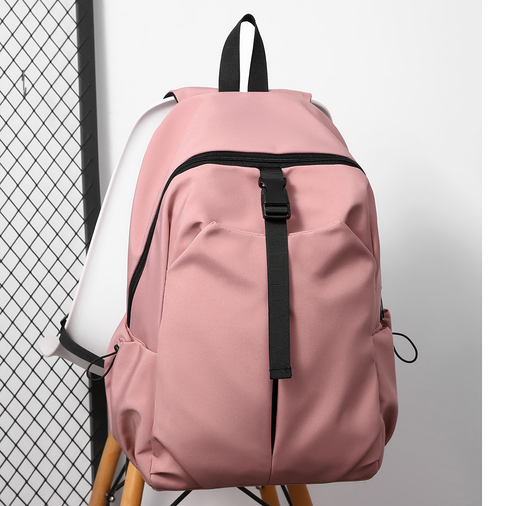 Новый японский и корейский простой рюкзак большого объема однотонного цвета, университетская и школьная сумка, рюкзак для мужчин и женщин, оптовая продажа