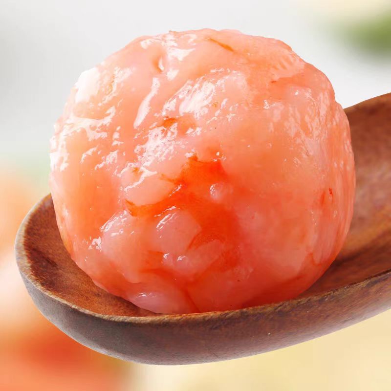 Xianmeilai Aaa Black Tiger Shrimp Paste 95% Shrimp Meat Content 500g Hot Pot Ingredients Quick-Frozen Black Tiger Shrimp Paste