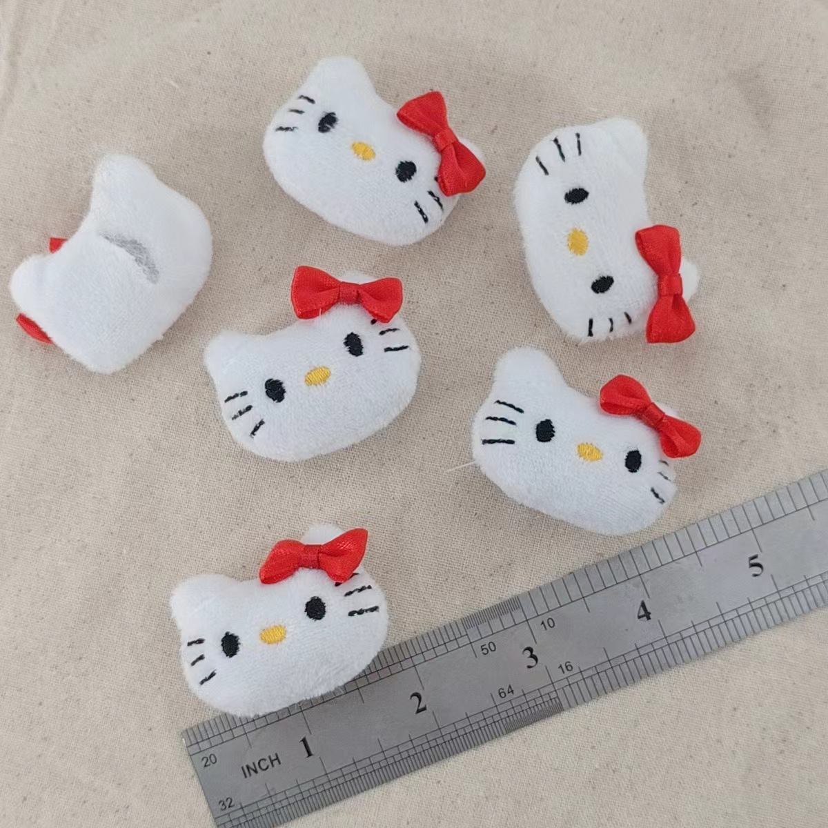 Red Knot kitty Cartoon Plush Animal DIY Accessories Decorative Accessories Hat Clothing Socks Hairpin Accessories