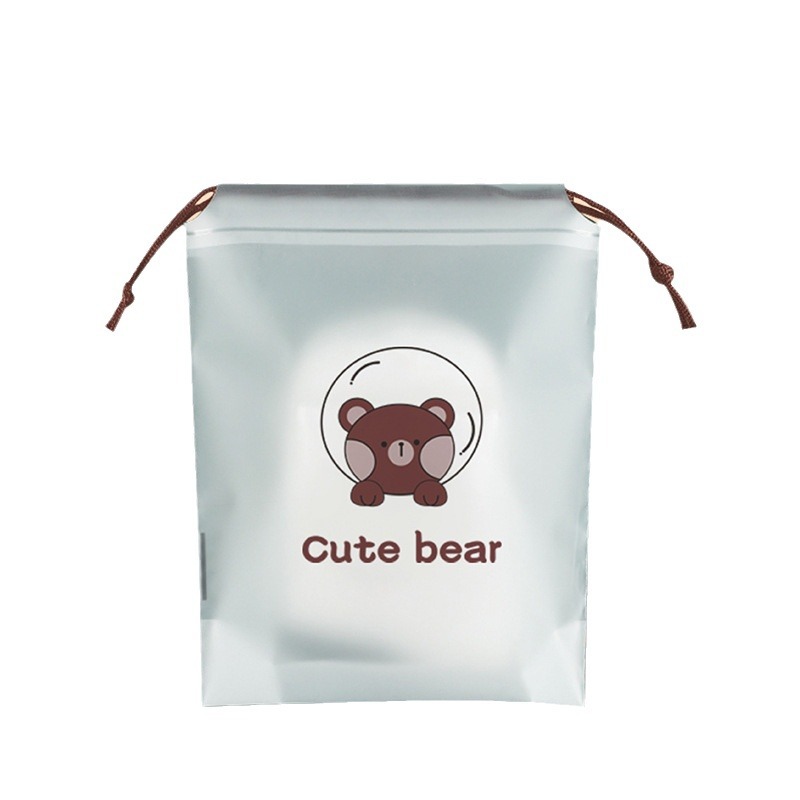 Drawstring drawstring bag shoes storage bag frosted dustproof moisture-proof maternity bag travel packing bag student clothes finishing