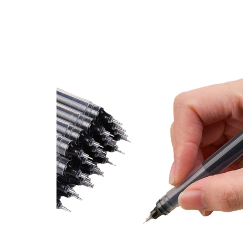 Direct liquid printing LOGO ball pen quick-drying black gel pen student pen pen ball pen wholesale stationery