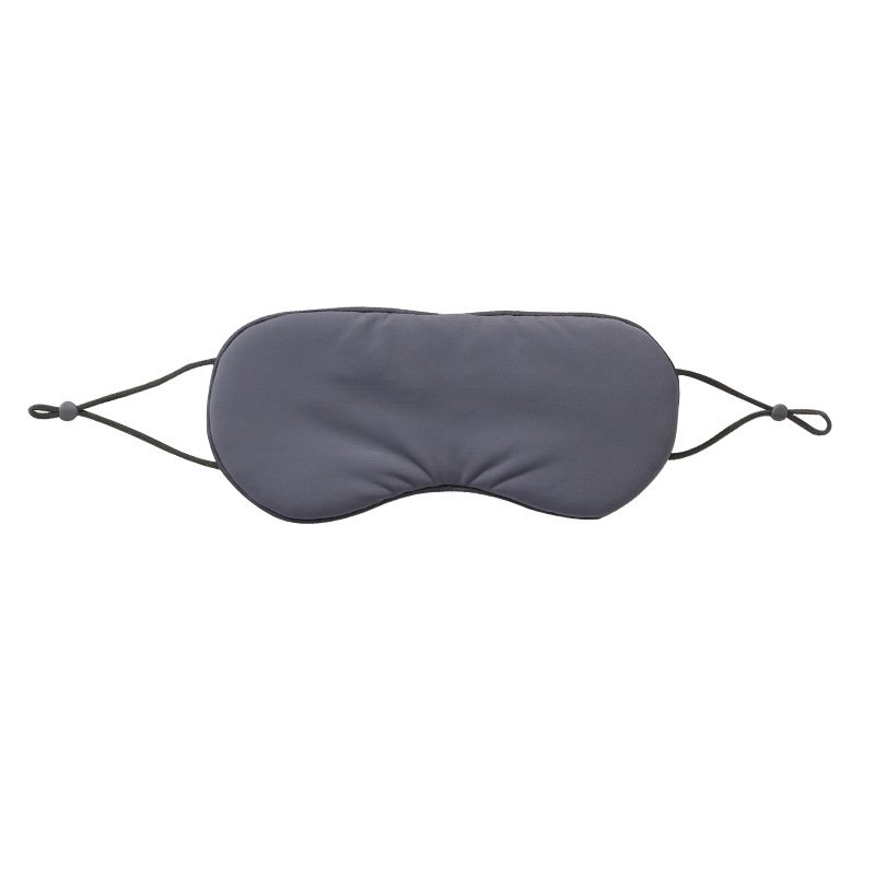 Factory double-sided adjustable size ice silk warm sleep eye mask travel shading breathable eye mask custom small gift