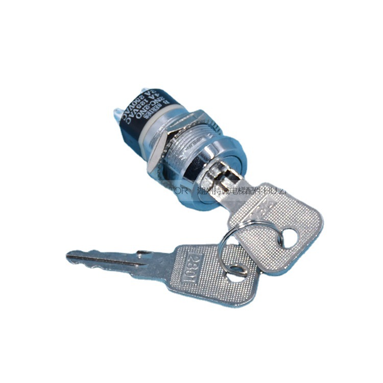 Suitable for Mitsubishi Power lock key 2801 aperture 19 car base station lock single pull double pull switch 2NC-2NO
