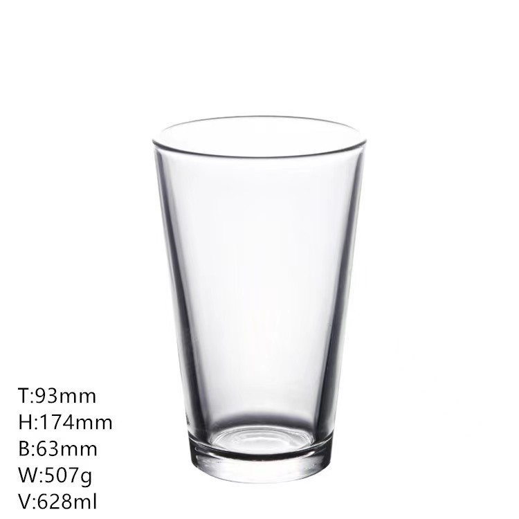 Supply Glass Shaker Beer Glass Decal Authoritarian LOGOV Type