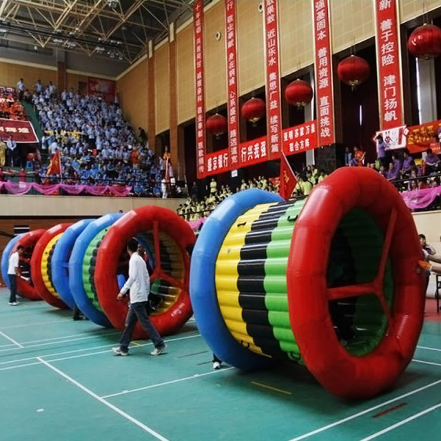 Fun Games Stars Holding Moon Dryland Dragon Boat Inflatable Games Prop Manufacturers Dynamic Five Rings