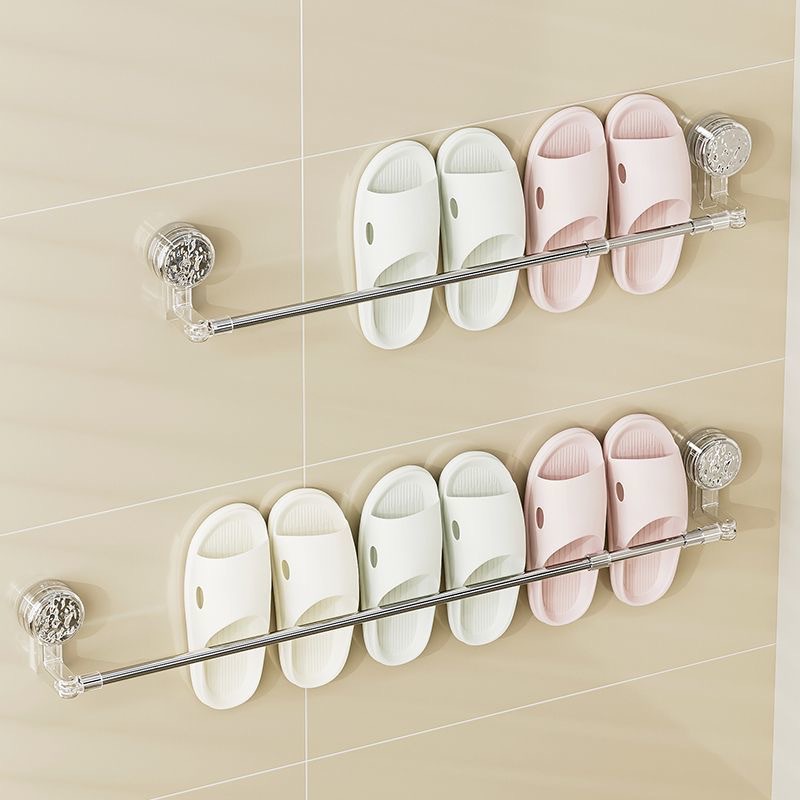 Rotating Suction Cup Towel Rack Bathroom Punch-Free Bathroom Telescopic Towel Bar Bathroom Storage Hanging Rod