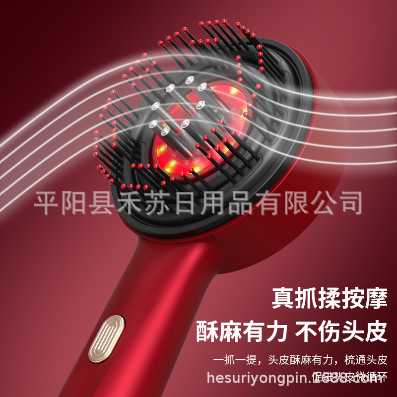 Scalp Massage Comb Red Light Comb Head Applicator Introduction Comb