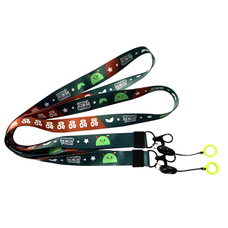 Casual Retro Pure Color Cigarette Rod Lanyard Multi-Color Multi-Size Lanyard Student Card Work Permit Universal Lanyard