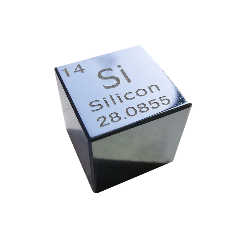 J8 Monocrystalline Silicon Collection of Various Gifts Engraved Ornaments Cube Specifications Rare Earth Metal Chemical Element Scandium G3