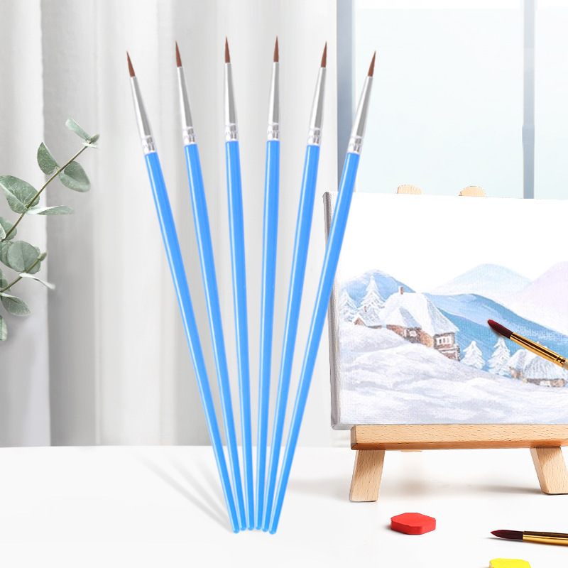 Детская кисть для рисования DIY цифровая масляная ручка нейлоновая