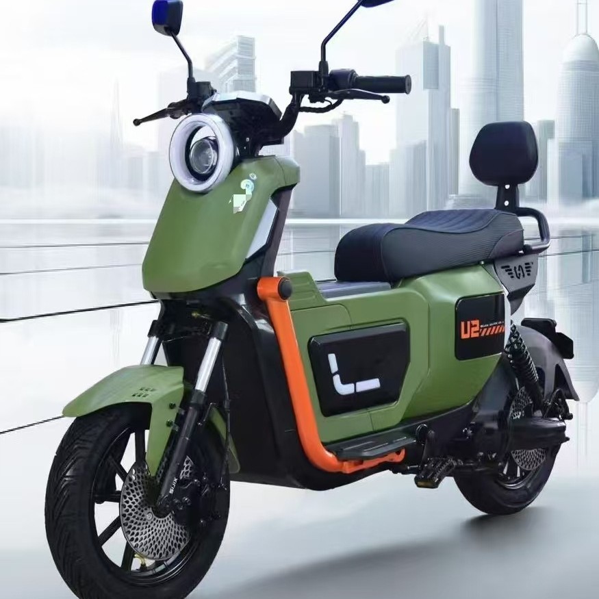 Export foreign trade electric bicycle manufacturers with headlights two-wheeled electric motorcycle saddle U2 models